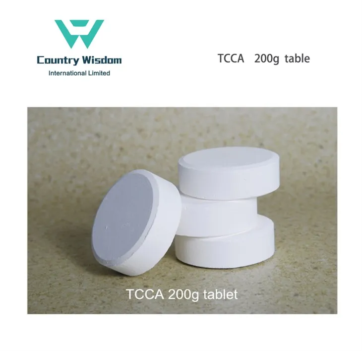 قرص مواد شیمیایی استخر 90% TCCA 200 گرمی